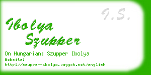 ibolya szupper business card